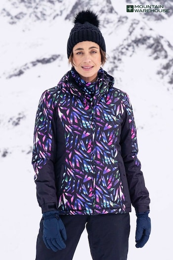 Mountain Warehouse Blue Womens Dawn II Fleece Lined Ski Jacket (Q93583) | £72