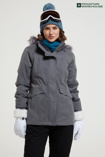 Mountain Warehouse Grey Snow II Womens Waterproof Ski Coat (Q93594) | £136