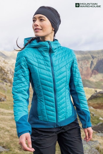 Mountain Warehouse Blue Ultra Siurana Womens Water Resistant Insulated Jacket (Q93609) | £160