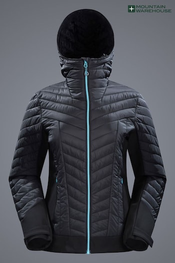 Mountain Warehouse Black Ultra Siurana Womens Water Resistant Insulated Jacket (Q93619) | £160