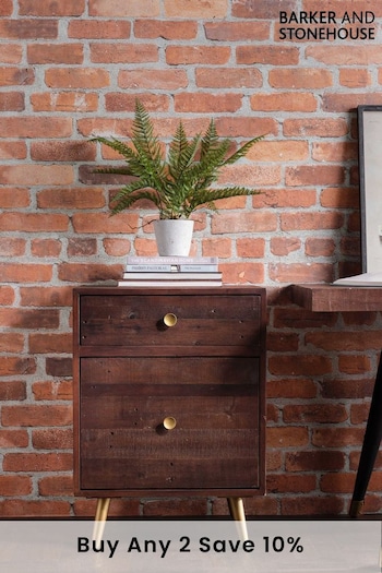 Barker and Stonehouse Brown Modi Reclaimed Wood Filing Cabinet (Q93734) | £265