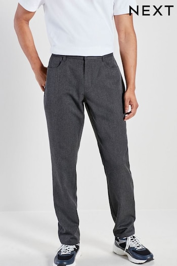 Grey Smart Jean Style Trousers ribbed (Q93757) | £22
