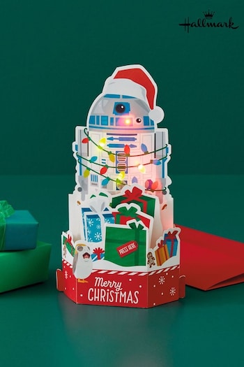 Hallmark 3D Star Wars R2D2 Musical Christmas Card (Q93759) | £8