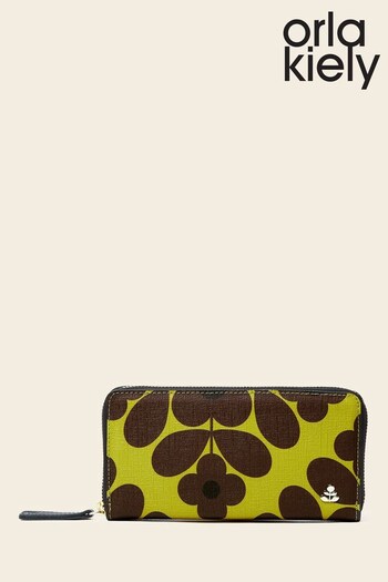 Orla Kiely Green Forget Me Not Wallet (Q93909) | £105