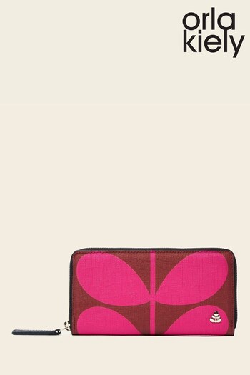 Orla Kiely Pink Forget Me Not Wallet (Q93962) | £105