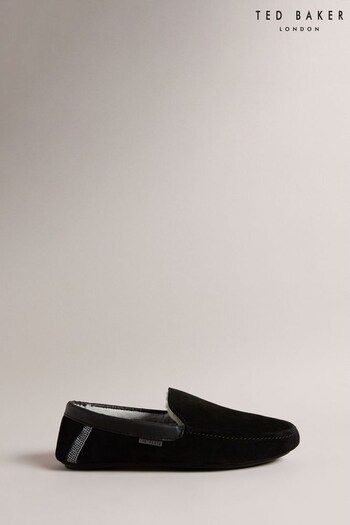 Ted Baker Vallant Black Moccasin Slippers (Q93987) | £60