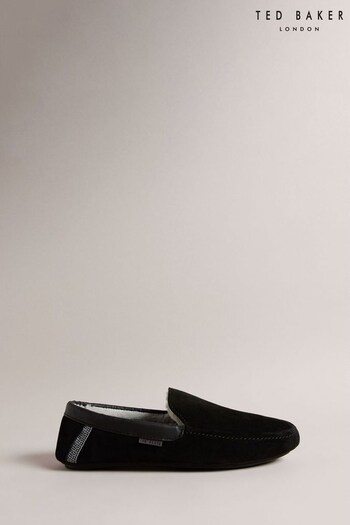 Ted Baker Vallant Black Moccasin Slippers (Q94001) | £60