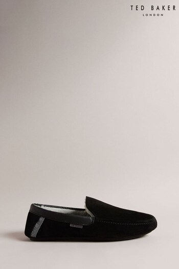Ted Baker Vallant Black Moccasin Slippers (Q94016) | £60