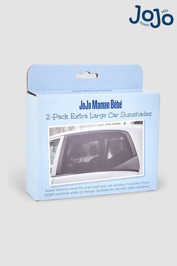 JoJo Maman Bébé Black 2-Pack Extra Large Car Sunshades (Q94034) | £12