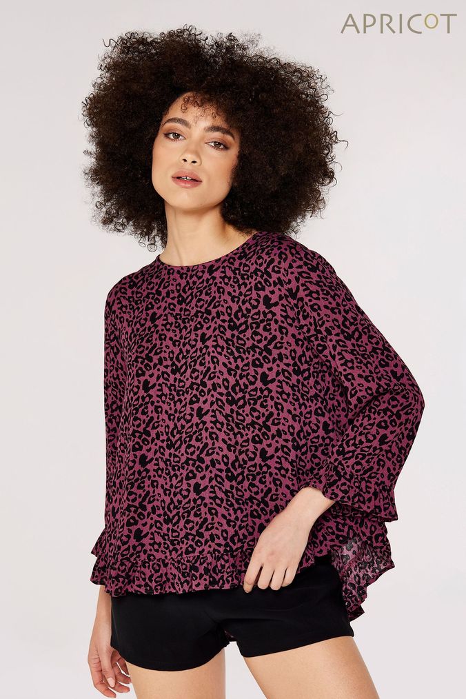 Buy Women s Blouses Red Animal Print Tops Online Next UK