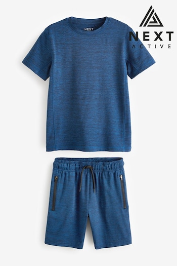 Navy Blue Sports T-shirt and Shorts Set (3-16yrs) (Q94220) | £13 - £21