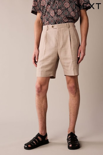 Stone Linen Shorts (Q94305) | £35