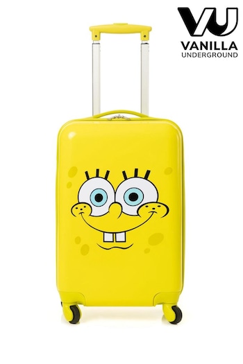 Vanilla Underground Yellow Spongebob Squarepants Suitcase (Q94411) | £75