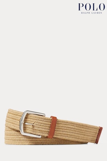 Polo Ralph Lauren Leather-Trim Braided Belt (Q94444) | £75