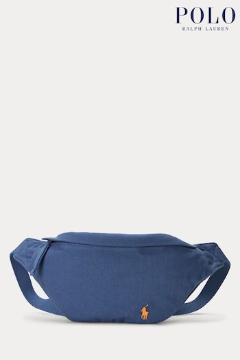 Polo Ralph Lauren Blue US Open Canvas Waist Pack Bag (Q94475) | £75