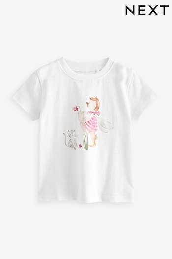 White Pretty Fairy Short Sleeve T-Shirt (3mths-7yrs) (Q94495) | £6 - £8