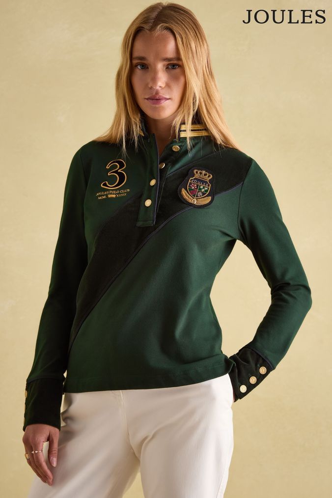 Ladies long sleeve polo tops online