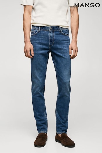 Mango Slim Fit Blue cargo Jeans (Q94523) | £46