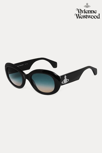 Vivienne Westwood Black Sunglasses LINE (Q94594) | £185