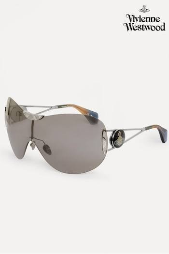 Vivienne Westwood Silver Tina VW7021 Sunglasses LINE (Q94598) | £295