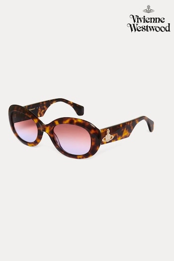 Vivienne Westwood Vivienne VW5051 Brown Beckham Sunglasses (Q94616) | £185