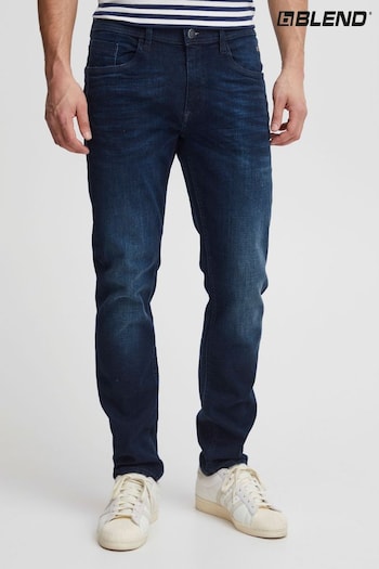 Blend Blue Blend Regular Denim slit Jeans in Twister Fit With Vintage Finish (Q94620) | £50