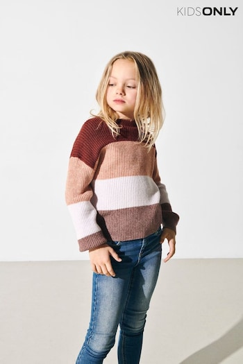 ONLY KIDS Knitted Stripe Jumper (Q94643) | £18