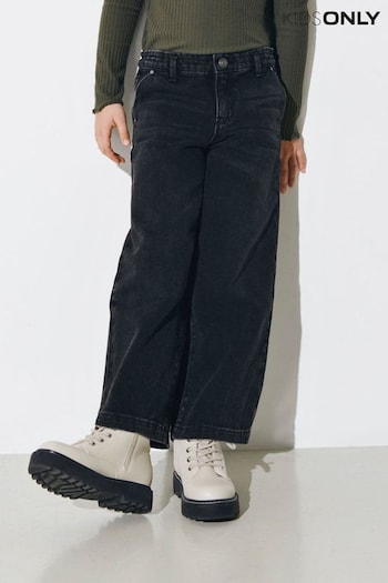 ONLY KIDS Wide Leg Cropped Jeans panel (Q94645) | £22