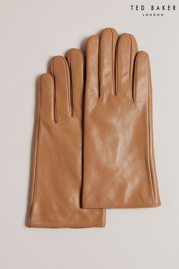 Ted Baker Arleos Leather T Stud Gloves (Q94652) | £65