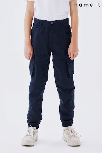 Name It Blue Boys Cargo INDIGO Trousers (Q94674) | £29