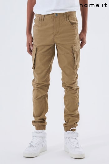 Name It Natural Name It Boys Natural Cargo Blue Trousers (Q94677) | £29