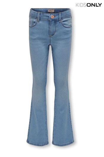 ONLY KIDS Flare Leg Jeans With Adjustable Waist (Q94694) | £20
