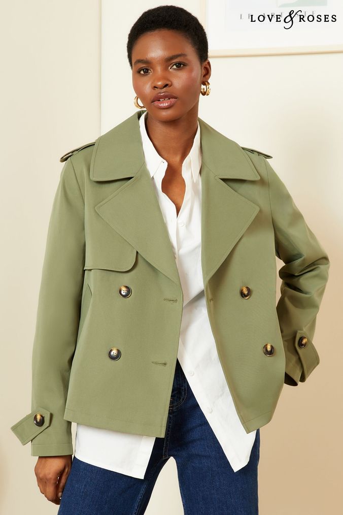 Green short jacket on sale