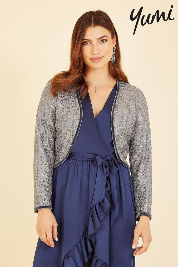 Silver sale short cardigan