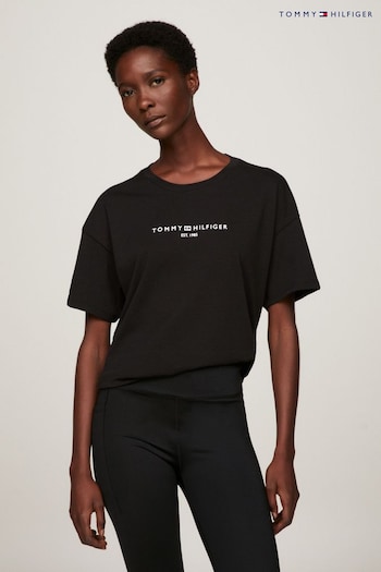 Tommy Hilfiger elaxed Black T-Shirt (Q94935) | £45