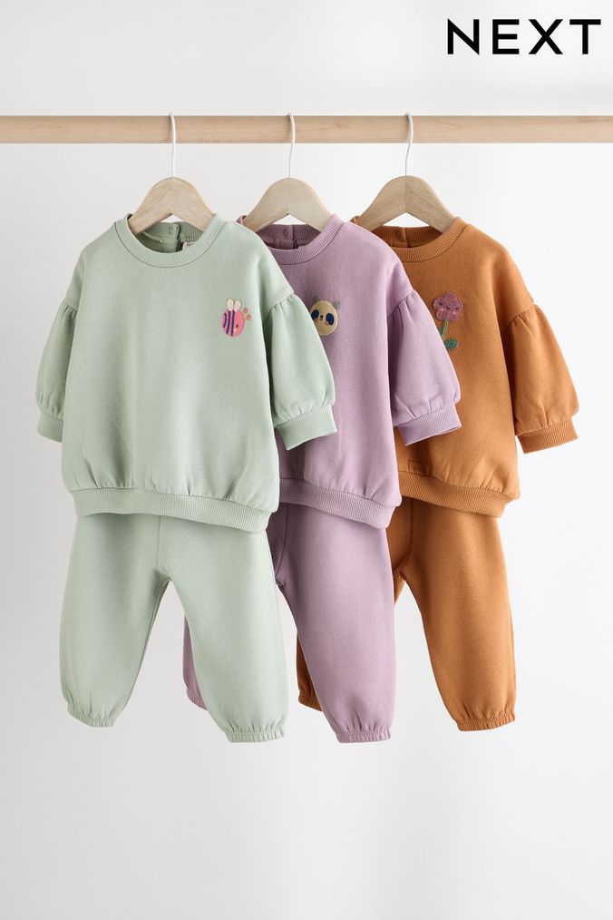 Buy Newborn Girls Newborn Unisex Plain 3 4 Sleeve Sweatshirtsandhoodies Online Next UK