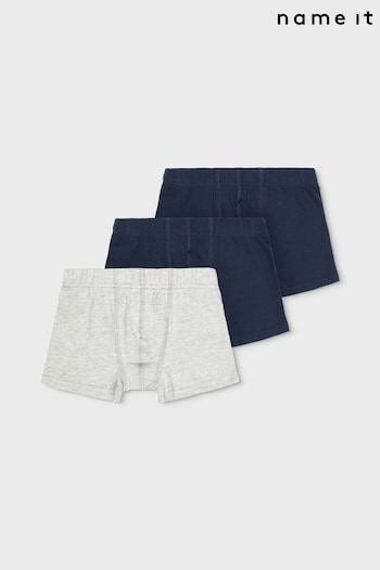 Name It Grey Boxers 3 Pack (Q95104) | £14