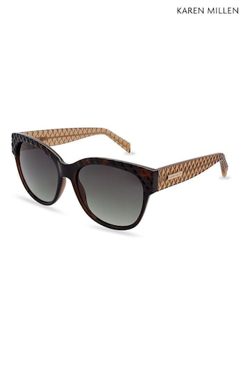 Karen Millen Brown Sunglasses MK1066B (Q95107) | £75
