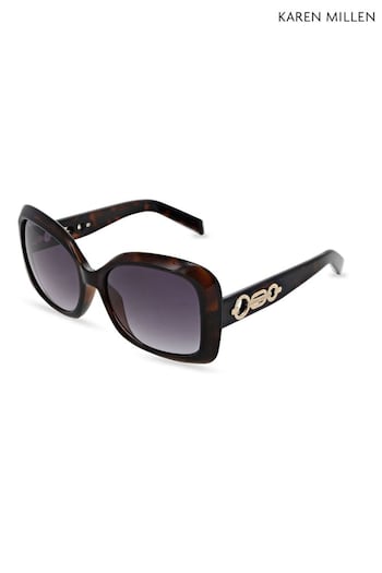 Karen Millen Brown Sunglasses MK1066B (Q95138) | £75