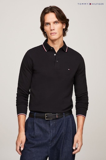 Tommy Hilfiger 1985 Tipped Slim Polo patchwork Top (Q95359) | £90
