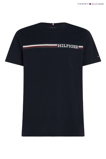 Tommy Hilfiger Blue B&T Monotype T-Shirt (Q95375) | £45