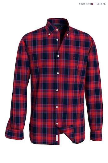 Tommy Hilfiger Red Oxford Check Shirt (Q95379) | £100