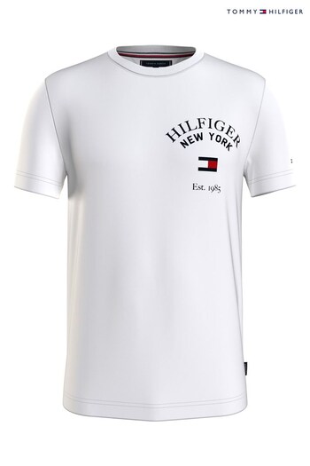 Tommy Hilfiger Arch Varsity White T-Shirt (Q95388) | £40