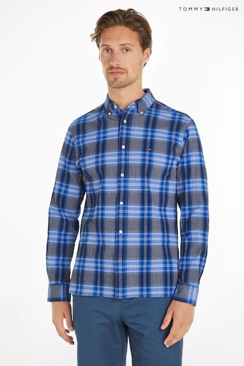 Tommy Hilfiger Blue Tartan Shirt (Q95391) | £100