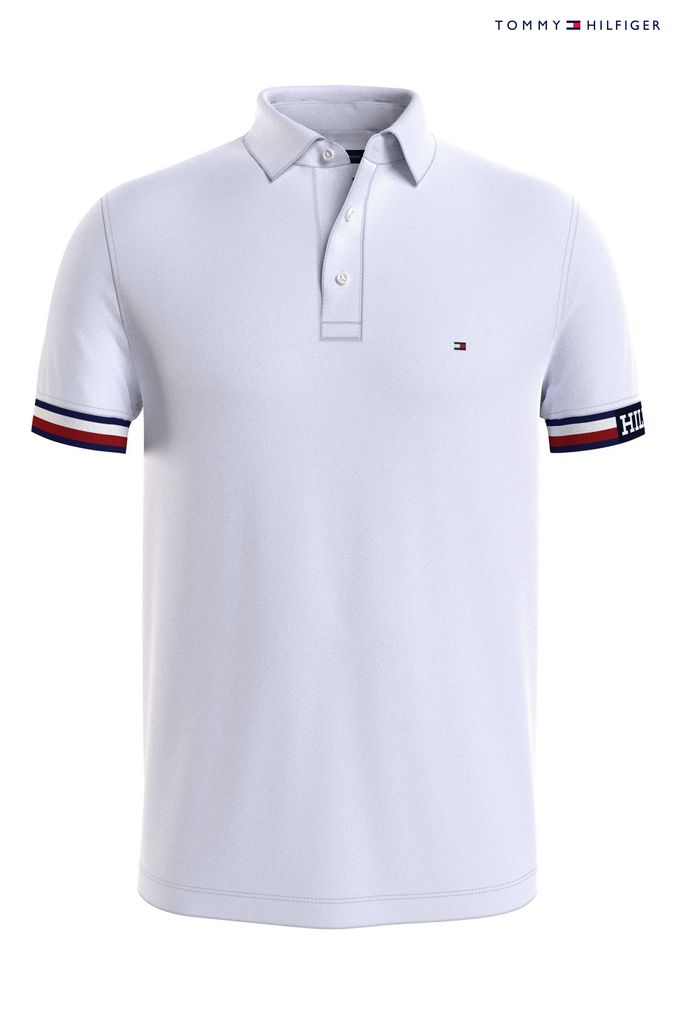 Polo tommy hilfiger branca hotsell