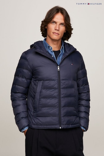 Tommy Hilfiger Blue Packable Recycled Quilt Jacket (Q95397) | £260
