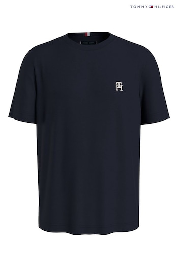 Tommy Hilfiger Blue Monogram T-Shirt (Q95400) | £50