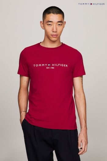 Tommy Hilfiger Pink Tommy Logo T-Shirt (Q95406) | £45