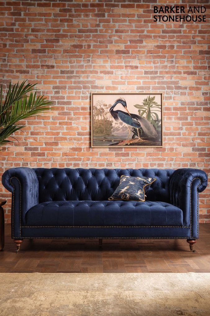 Sandia heights shop blue sofa