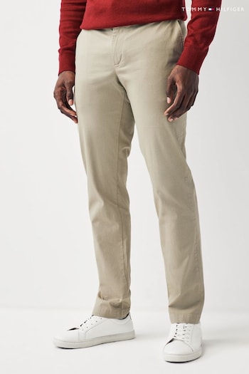Tommy Hilfiger Denton Structure Chino Brown Trousers (Q95580) | £120